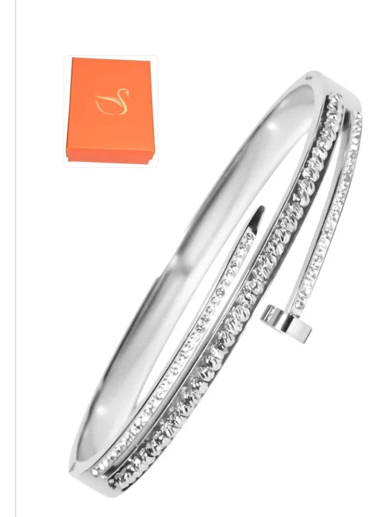 Bracelet argent en acier inoxydable