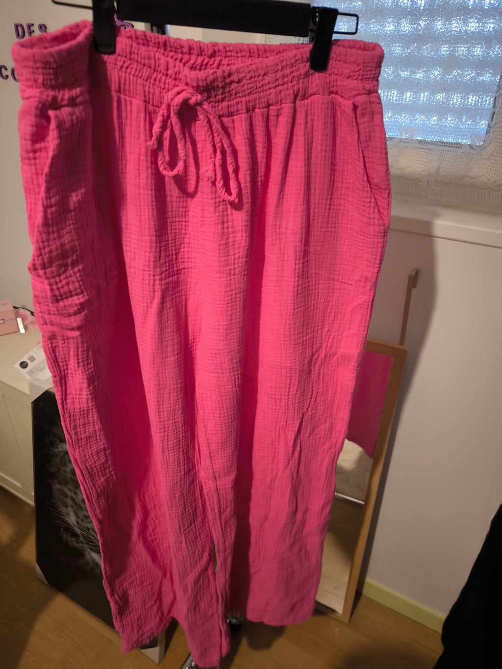 pantalon en gaze de coton