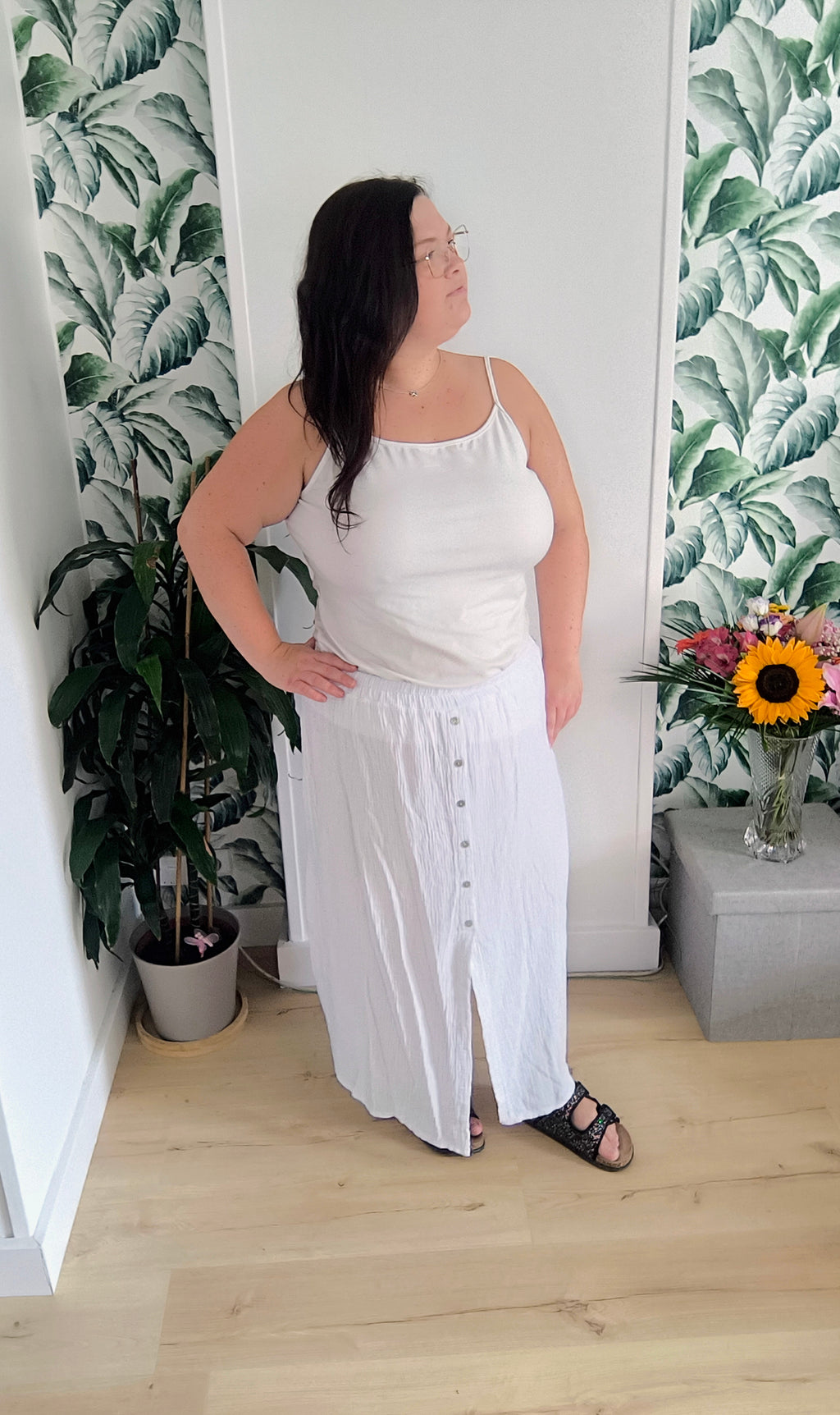 Jupe en gaze de coton