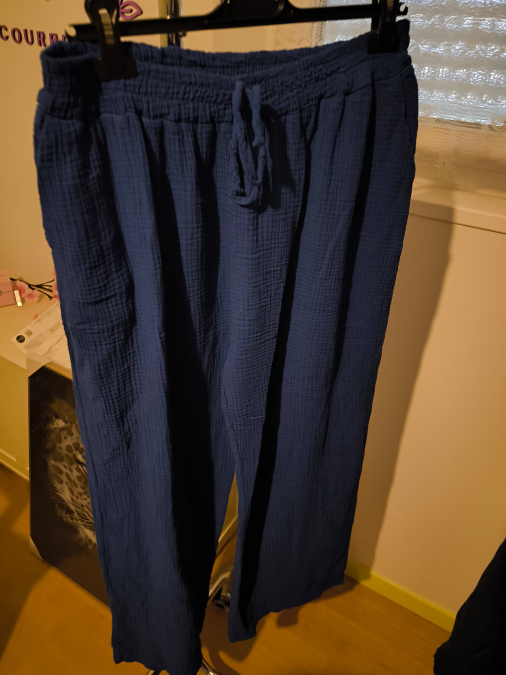 pantalon en gaze de coton