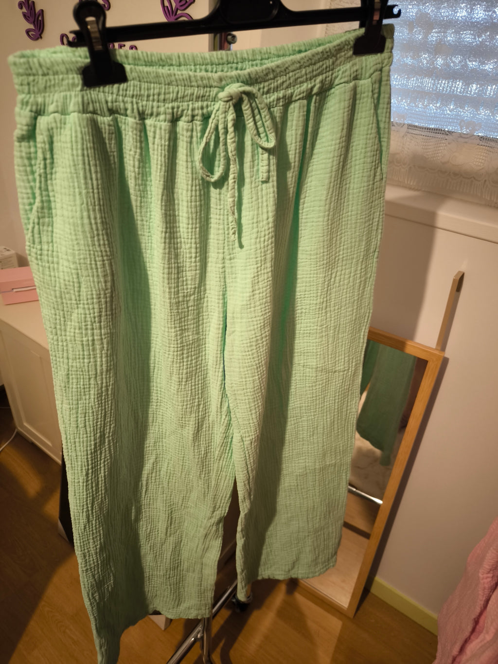 pantalon en gaze de coton