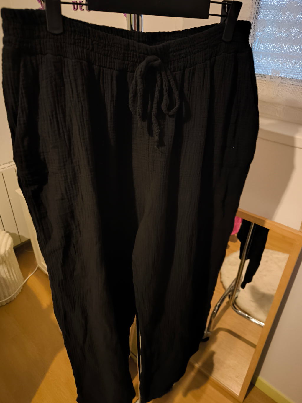 pantalon en gaze de coton