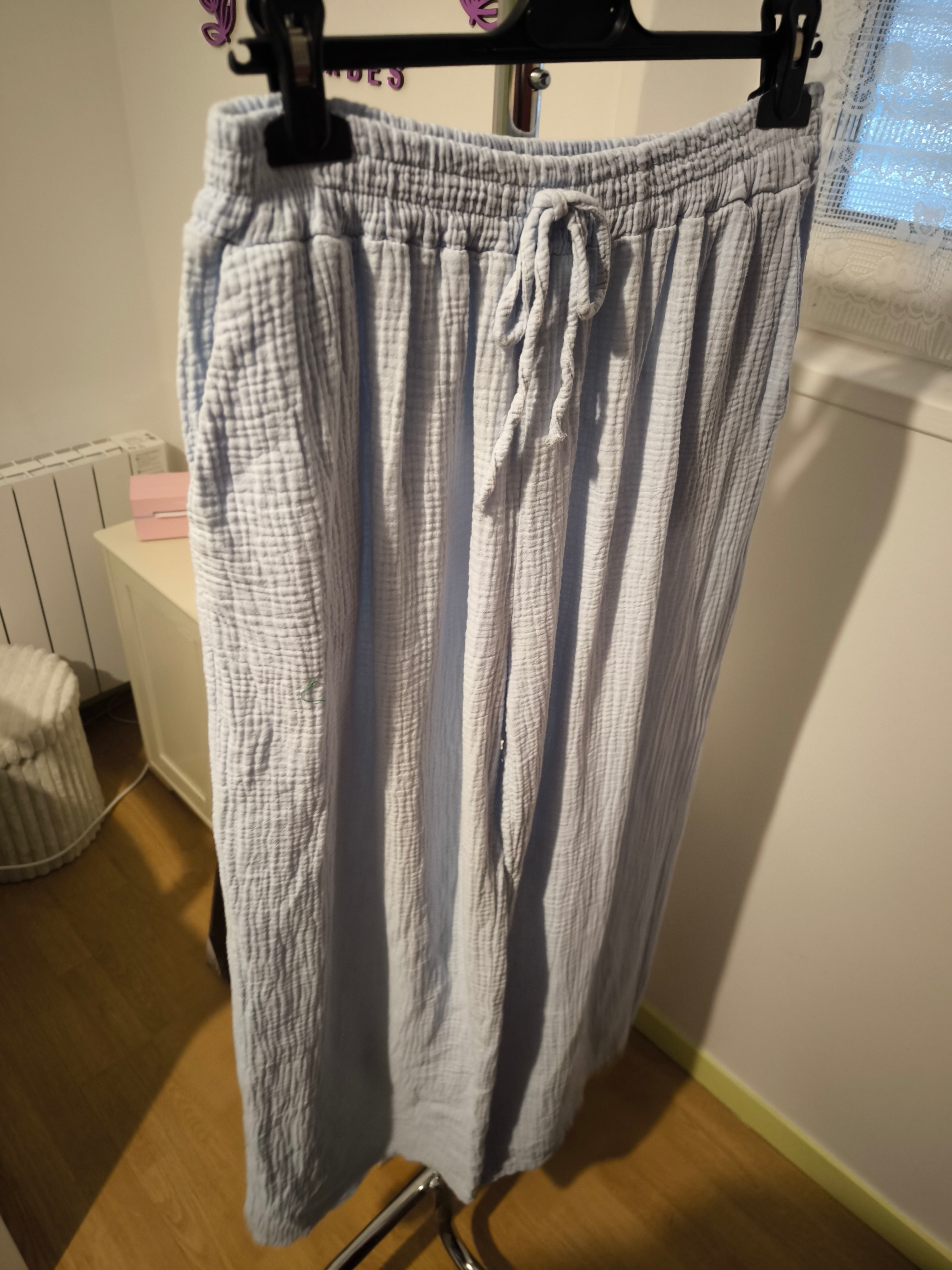 pantalon en gaze de coton