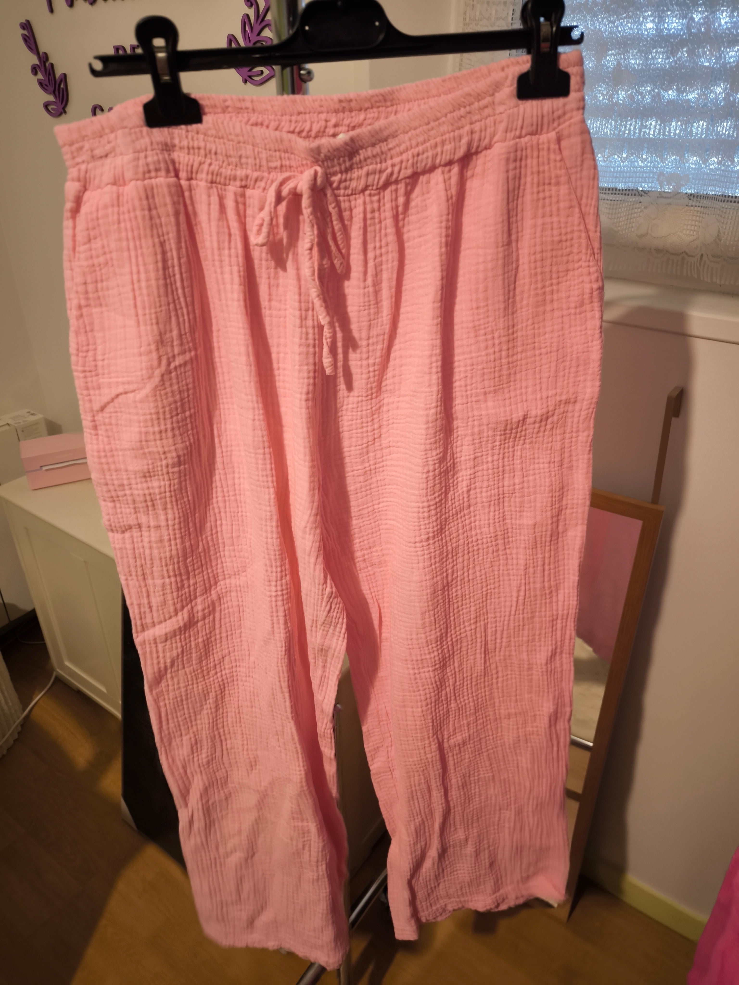 pantalon en gaze de coton
