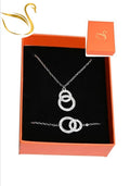 Coffret collier bracelet en acier inoxydable